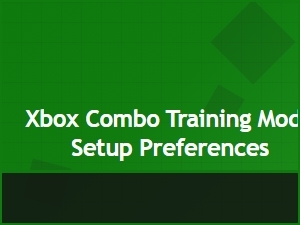 Customizing Xbox Combo Training Mode Settings